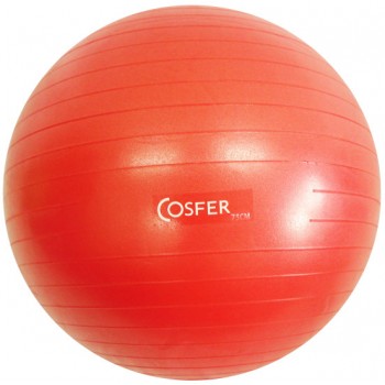 Cosfer Pilates Topu 75 cm. Kırmızı