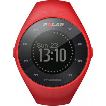 Polar M200 Bilekten Nabız Ölçen GPS'li Koşu Saati - Kırmızı