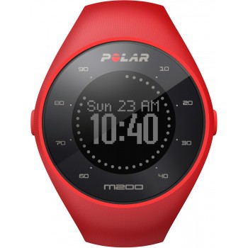 Polar M200 Bilekten Nabız Ölçen GPS'li Koşu Saati - Kırmızı