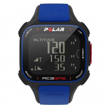 Polar RC3 GPS Koşu ve Multispor Serisi Nabız Kontrol Saati - Mavi