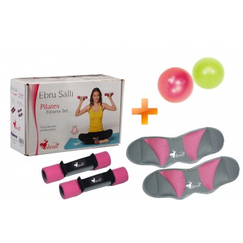 Ebruli Fitness Set + 20 Cm Mini Pilates Topu Hediyeli